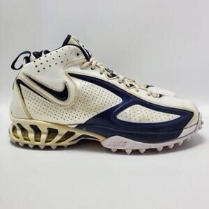 Nike Zoom Air Dri Fit 311675-141 Blue White Mid Top Sneakers Size 11.5 Very Rare